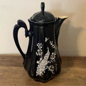 Vintage cobalt teapot kettle decorated with Hand Painted in Chinese style, Rare